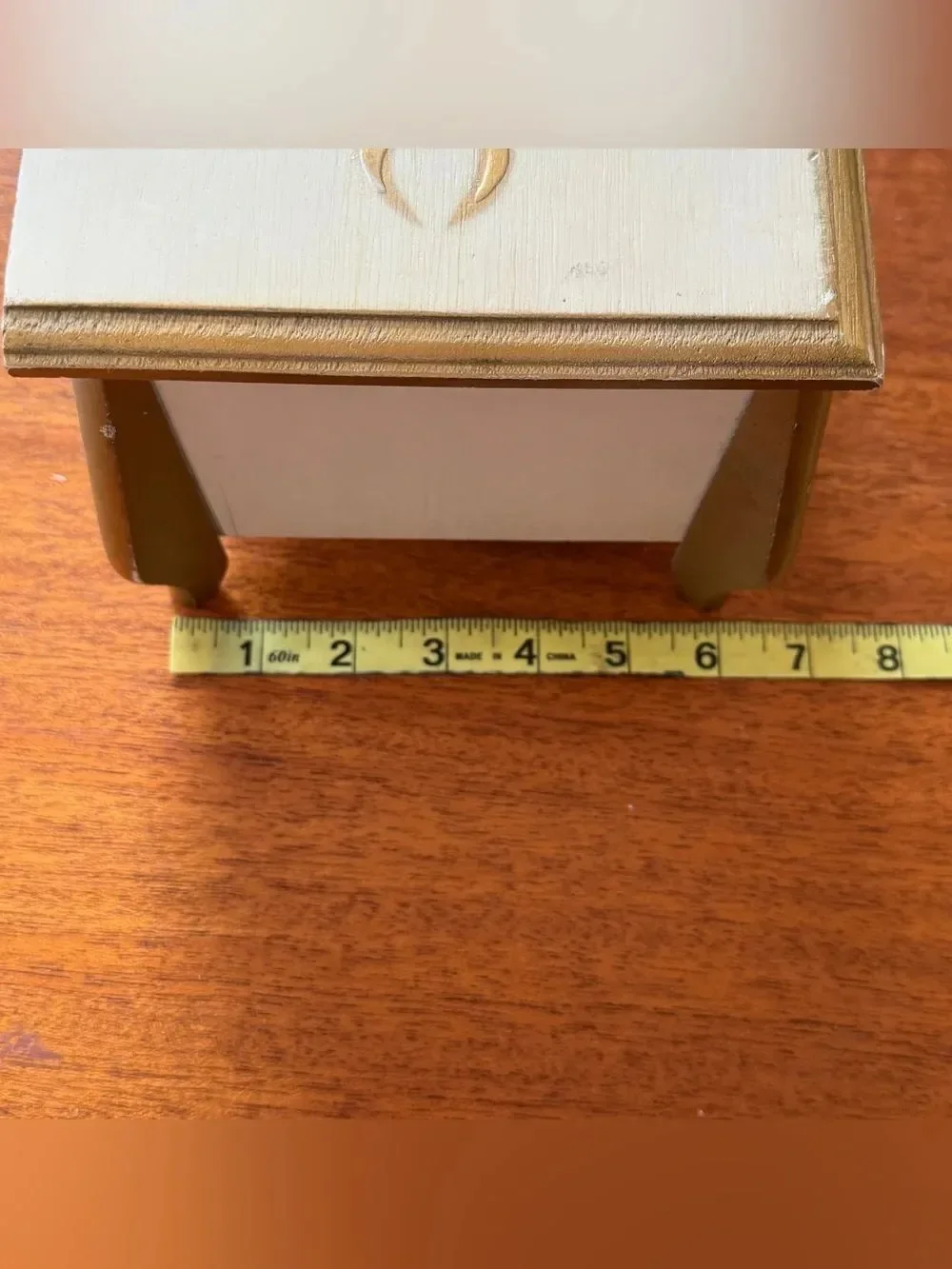 Vintage HOLIDAY IMPORTS, INC. San Francisco Wooden Florentine Jewelry Box